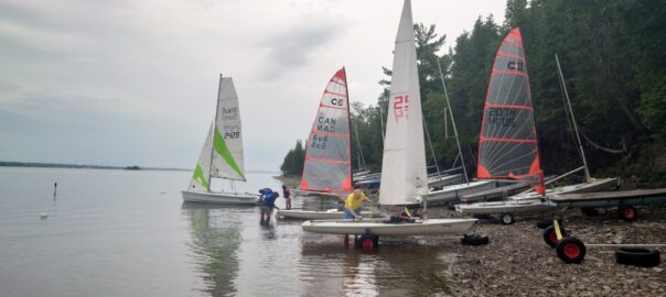 Rigging on shore