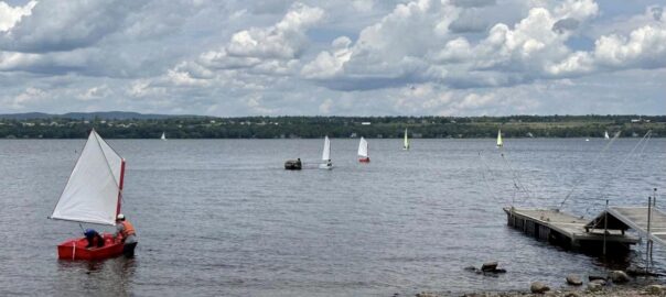 Trainees sailing bytes off into the river